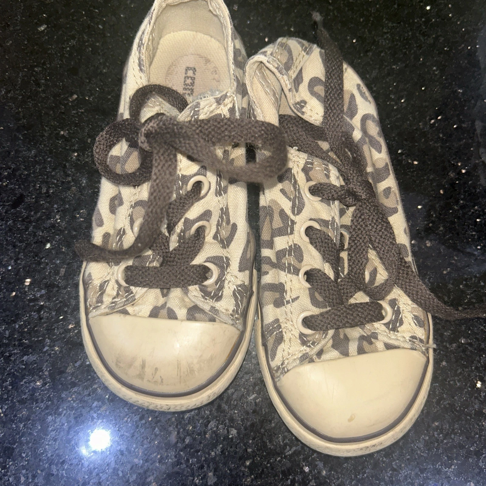 CONVERSE SNEAKERS BASSE LEOPARDATE BAMBINA TG 8