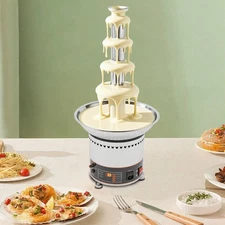 5-layer chocolate fountain machine, electric chocolate melting fountain machine