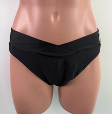 Bar III Women Freshwater Twist Sash Hipster Swim Bottom Black Size S NWT
