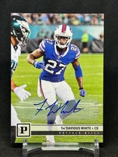 2018 Panini Tre'DAVIOUS White Base Auto /10 Buffalo Bills #33