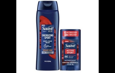 Suave Men s Body Wash Energizing Sport + Antiperspirant Deodorant Bundle NEW