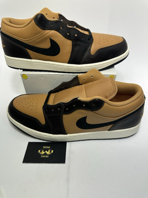 Nike Air Jordan 1 Low Flax Baroque Brown HQ3603-201 Men's Size 12