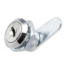 2 Pcs 5/8" Cylinder 1.1" Finish Cam Lock W Key Different Cam Zinc Alloy Chrome