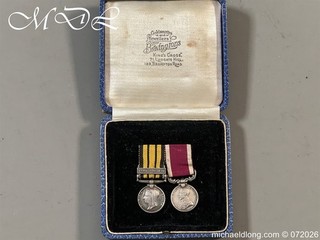 Victorian Miniature Medal Group Queen's South Africa Medal with Sierra Leone 98