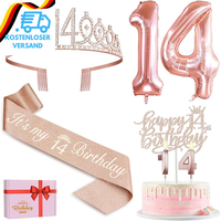 14. Geburtstag MäDchen Deko, 14. Geburtstag Krone Und SchäRpe, Happy Birthday To