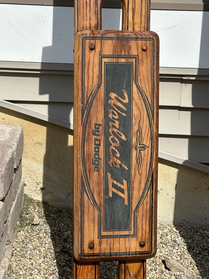 老式罕见原装道奇卡车 WARLOCK II 木制床栏 — 第 3/4 张图片