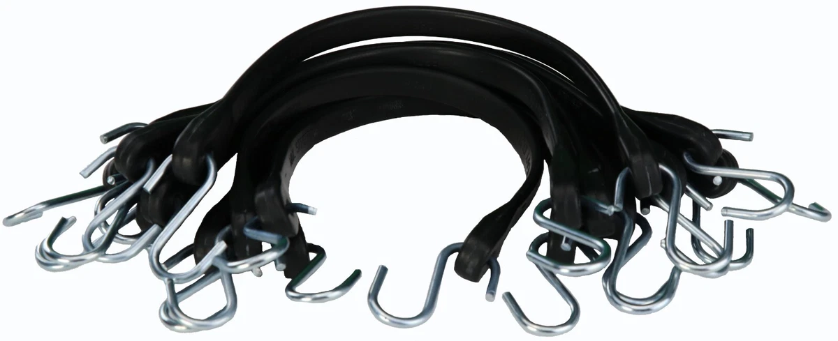 J Clarke Marine Confezione 10 Ganci In Nylon Per Allacciatura Elastica | Accessori Per Telo, Tettoie E Nautica, Colore Nero, Robusta - 5