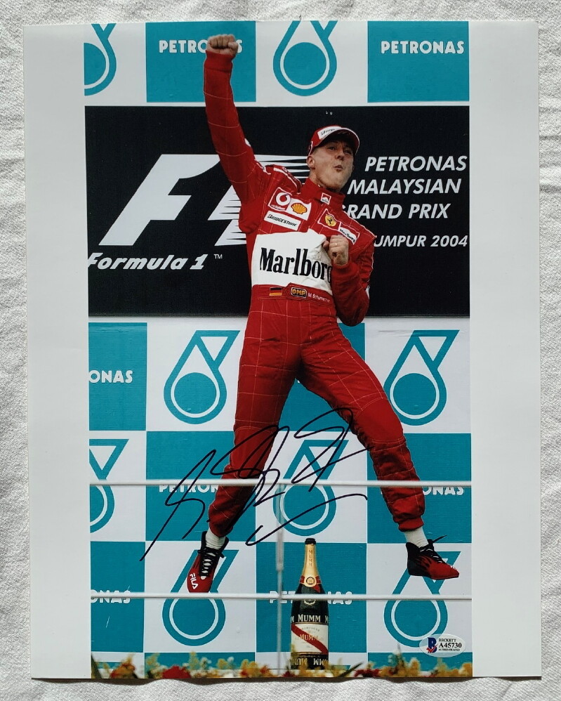 Michael Schumacher signed 11x14 photo F1 Formula one Ferrari