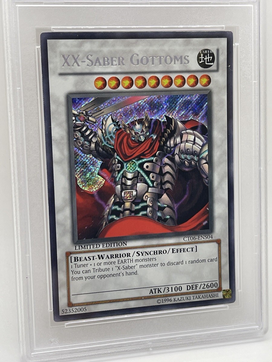 XX-Saber Gottoms PSA 10 GEM MINT 💎 CT06-ENS04 Secret Rare 2009