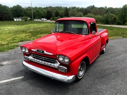 1958-59 Chevy Pickup Head Light Bezels, restored - Picture 8 of 9