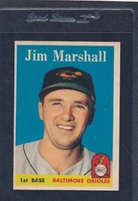 1958 Topps #441 Jim Marshall Orioles EX 58T441-82515-1