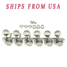 KAISH Vintage Locking Tuners Guitar Tuning  Machine Heads for Strat/Tele Nickel