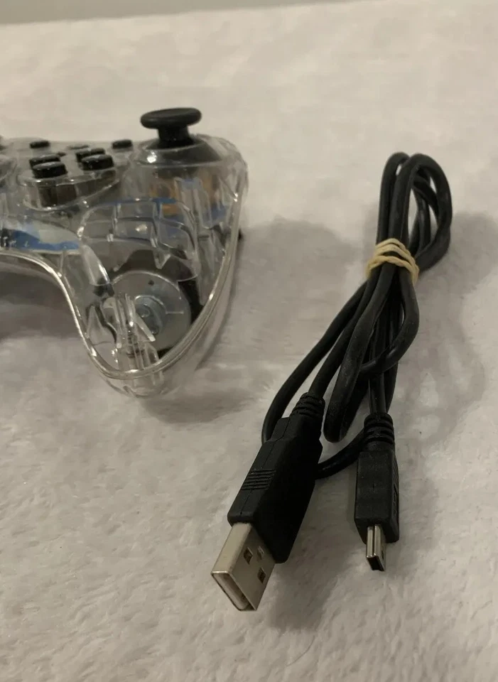 PDP Afterglow Pro Controller for Nintendo Wii U Wireless w/ USB Cable Tested - Image 4 of 4