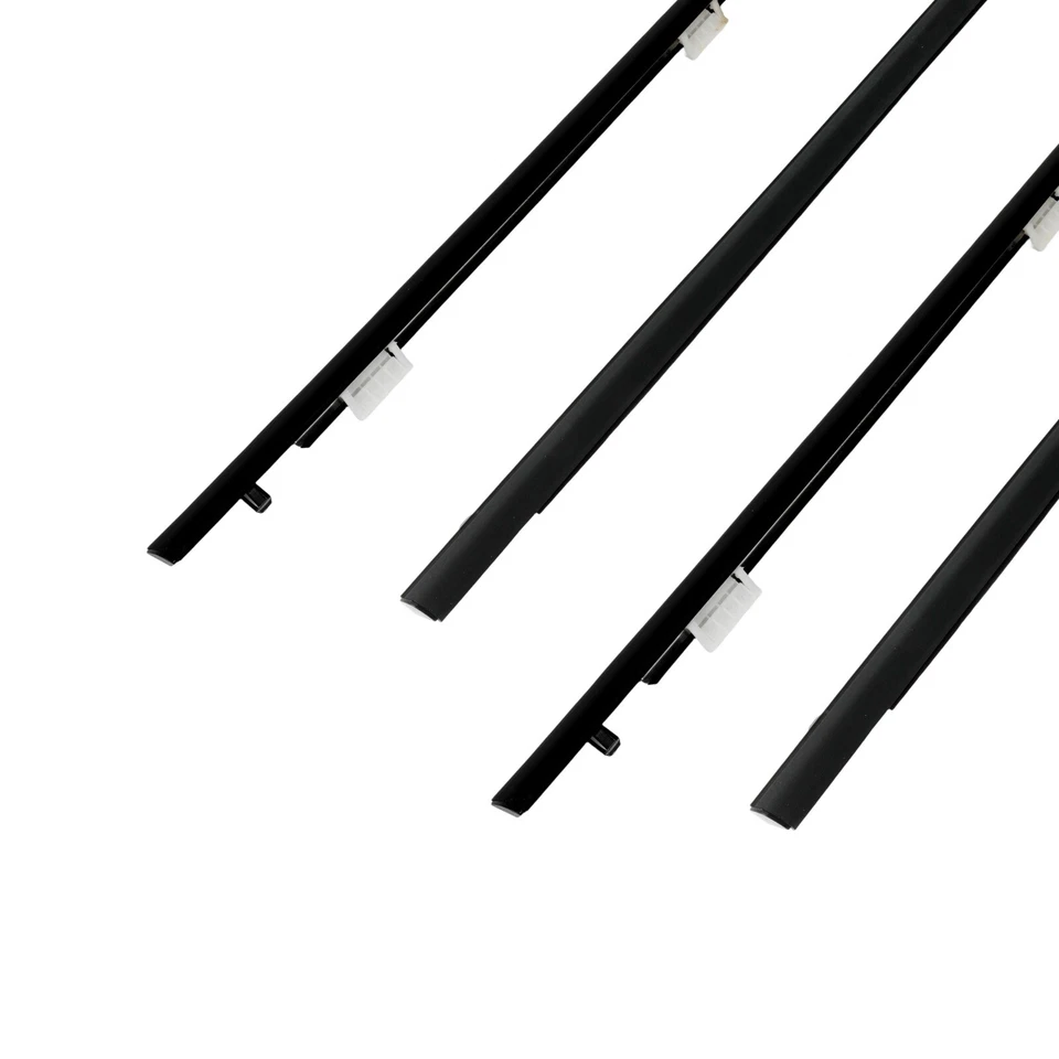 Cinturón de 4 piezas para Honda Civic 2001-2005 4 puertas resistente a la intemperie moldura de ventana Foto 3 de 4