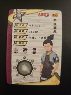 Shiki Hyuga NR-R-007 Naruto Kayou Chinese TCG official foil bandai