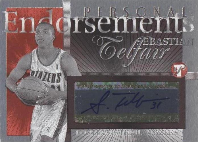 2004-05 Topps Pristine - Personal Endorsements Sebastian Telfair #PE-ST ...