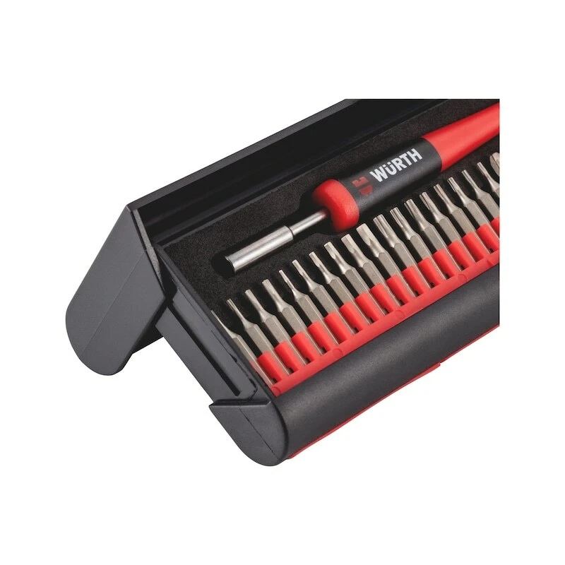 Cacciavite di Precisione Giraviti Multifunzione Set 29pz - WÜRTH 06134895 - Immagine 3 di 4