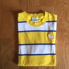 Lot of 3 ABERCROMBIE KIDS Boys L Tee Shirt Stripe T-shirt Moose Logo 100% Cotton — photo 5