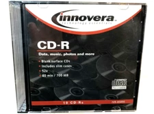 Innovera Technology Essen CD-R disk 10 Pack Set Compact Disc NEW Factory Sealed 