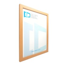 Photo Picture Frame 20mm Oak Walnut Pine 6x6 6x7 6x8-20 inch Mount Colours Glass