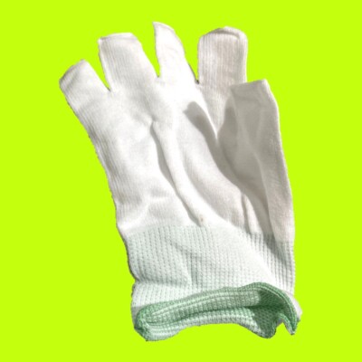 100 Paar Stoff-Handschuhe wei ohne Finger Gr. M fingerlos Sauberkeit Clean  Room | eBay.de
