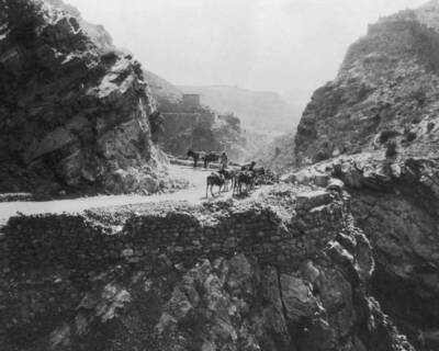 Road high up in the Khyber Pass Pakistan circa 1930 1930 Old Photo
