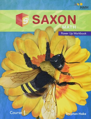 6th Grade 6 Saxon Math Power Up Workbook Course 1 2018 Edition