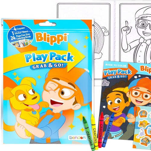Blippi Grab and Go Play Pack Party Favors 1ct - Picture 1 of 1
