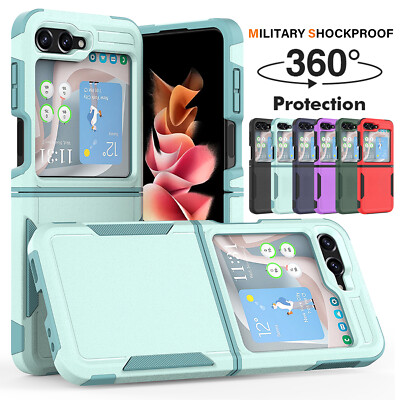 For Samsung Galaxy Z Flip 5/Flip 4 Shockproof Heavy Duty Rugged Phone Case Cover
