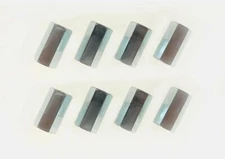 8 Pack 1/2-20 X 1-1/4" Long Fine Thread Hex Coupling Nut with Zinc Plate