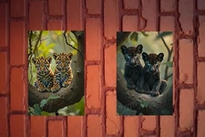 Mutant JAGUAR Cubs 13” x 19” Fine Art Prints - Only Six Sets made