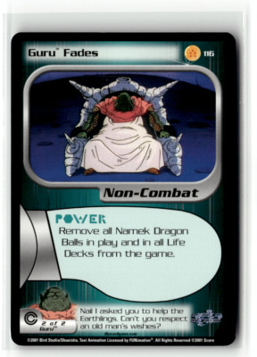 Dragon Ball Z TCG - Guru Fades 116 - Rare - Trunks Saga Score
