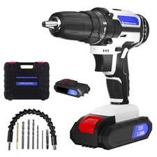 Cordless Combi Drill Electric Powerful Driver Screwdriver Brushless Drill