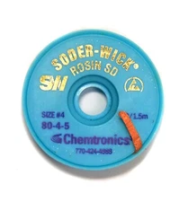 2 Roll  80-4-5 W 2.8mm Chemtronics Desoldering Wick Soder-Wick Chemtronics USA