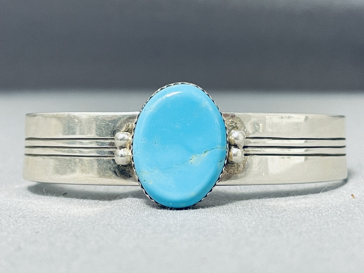 Remarkable Vintage Navajo Jones Sterling Silver Native American Bracelet Remarkable Vintage Navajo Jones Sterling Silver Native American Bracelet