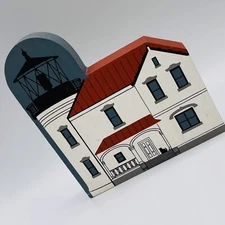 Vintage Cat’s Meow Village 1990 Admiralty Head Lighthouse Coupeville WA Signed