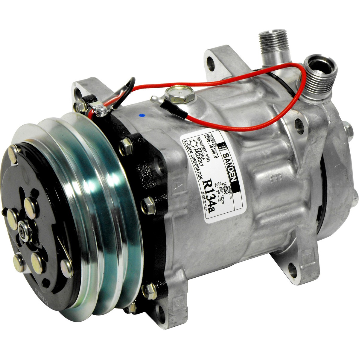 sachan Sanden AC Compressor & A/C Clutch SD7H15 4663 (Made in USA) | eBay