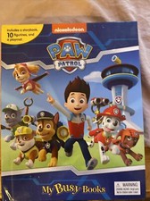 Paw Patrol Licensed Book Figure Set NIB Chase Skye Marshall Rubble Vehicles
