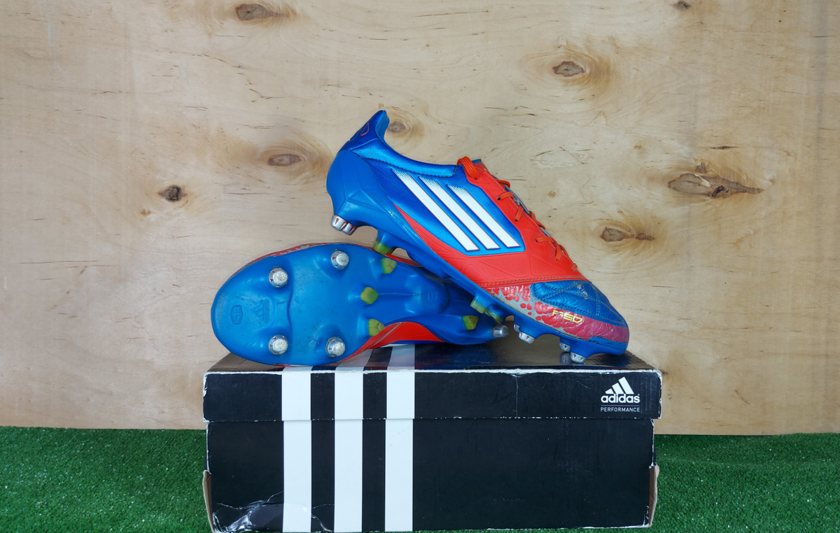Adidas adizero F50 Leathers SG V20277 Blue boots Cleats mens