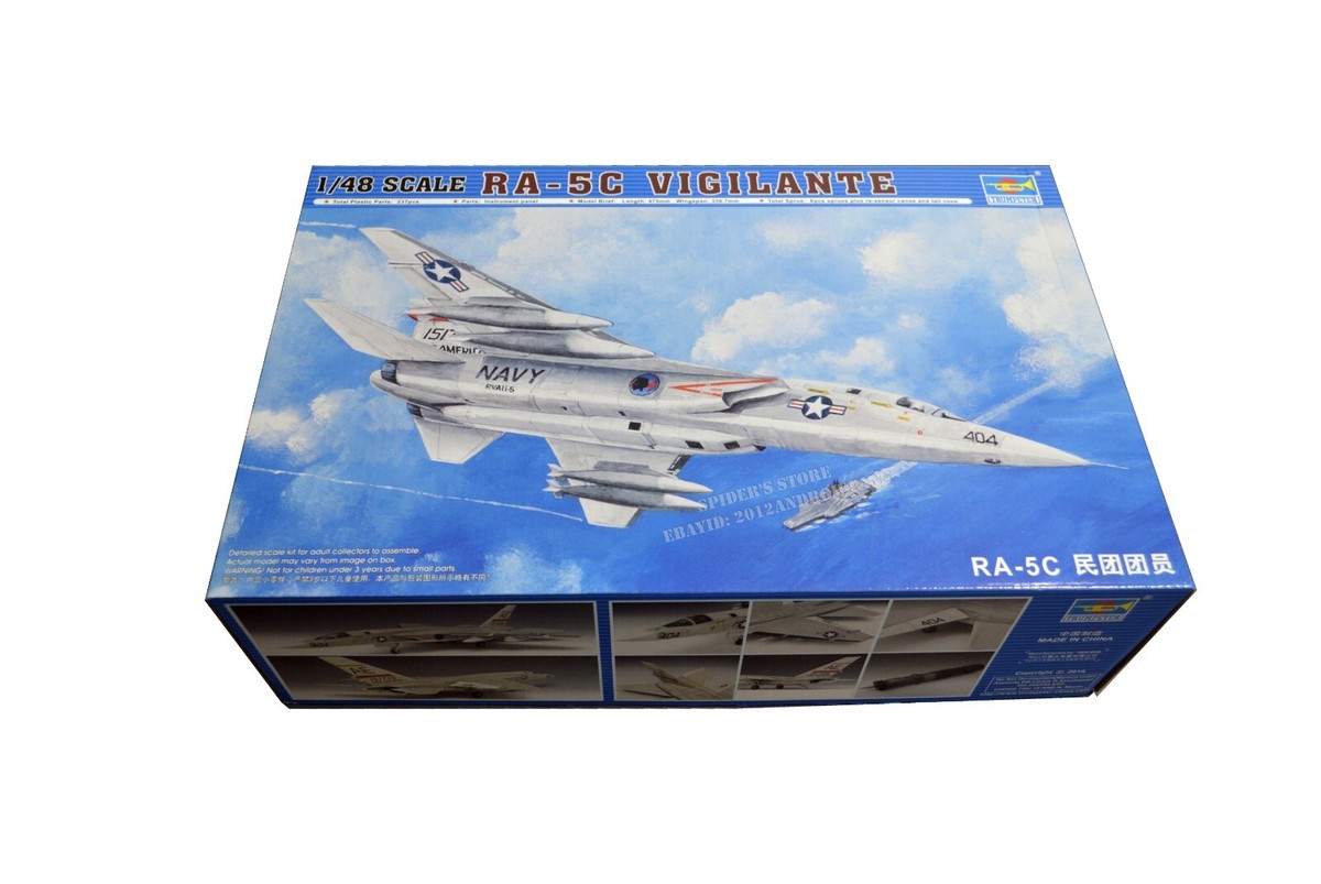 Trumpeter 1/48 Scale North American RA-5C Vigilante Aircraft