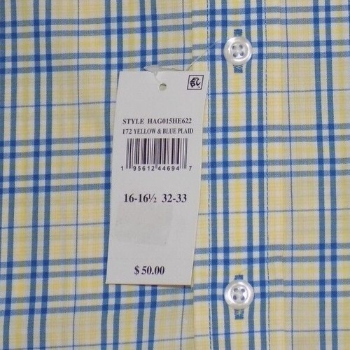 HAGGAR Men's Premium Comfort Classic Fit Shirts 16-16.5 18-18.5 32/33 34/35 New - Picture 7 of 7
