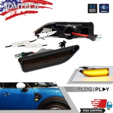 For 2017-2021 Mini Cooper Countryman Front Bumper Side Marker Amber LED Lights