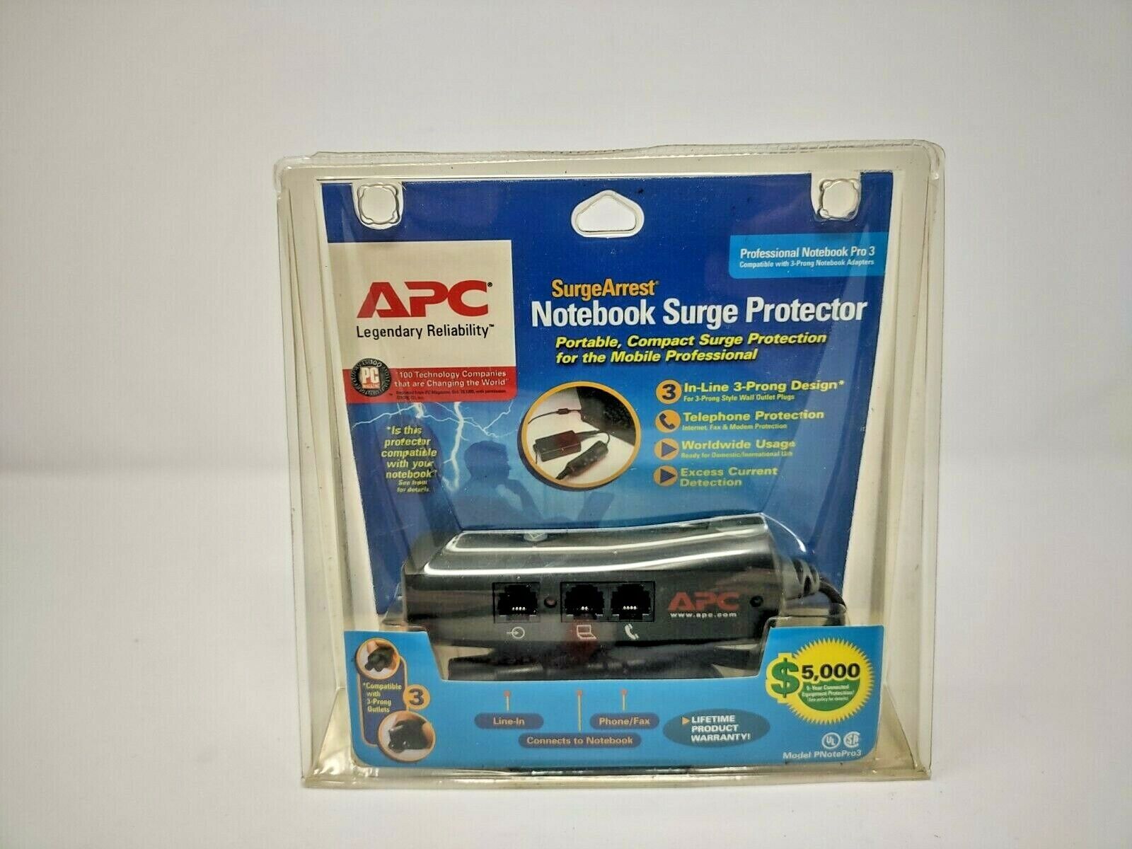 APC favorite SurgeArrest Notebook Surge Pro3 Protector Popular 3 In-Line
