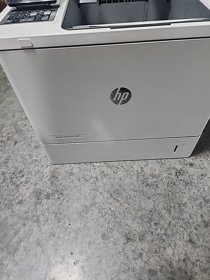 HP LaserJet Enterprise M607n K0Q14A Workgroup Printer And Toner NICE  - Image 2 of 4