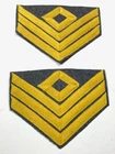 CIVIL WAR CS CONFEDERATE FIRST SARGENT RANK CHEVRONS-CAVALRY