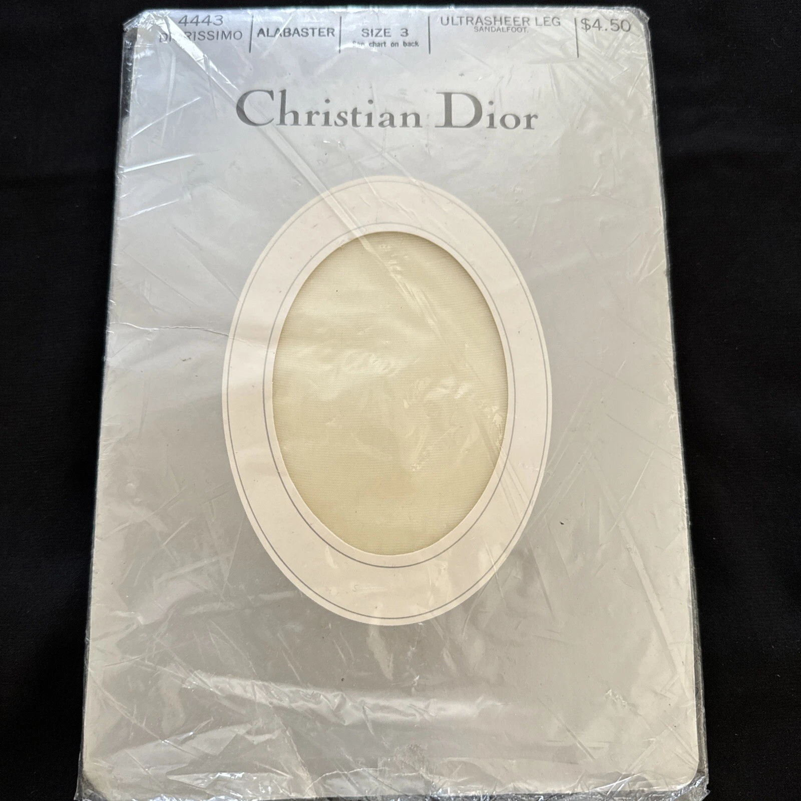 Bas de culotte pieds de sandale ultra purs Christian Dior taille 3 albâtre 4443