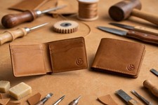 New Traditional Handmade Buffalo Bifold Tan Leather Wallet For Men