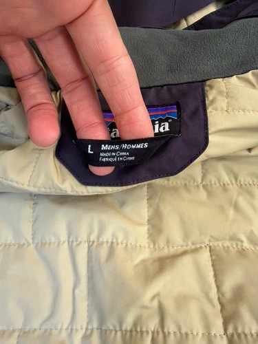 Patagonia Powder Bowl Insulated Ski Jacket DARK Blue Mens Large  image 3