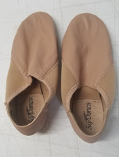 So Danca Jazz Dance Shoes Sz 4L JZ-43 Caramel Leather Pre Arch Split Sole 4018