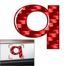 Aufkleber für Fenster, Türen Wände  Abzeichen, Embleme, Kleinbuchstaben Rot q